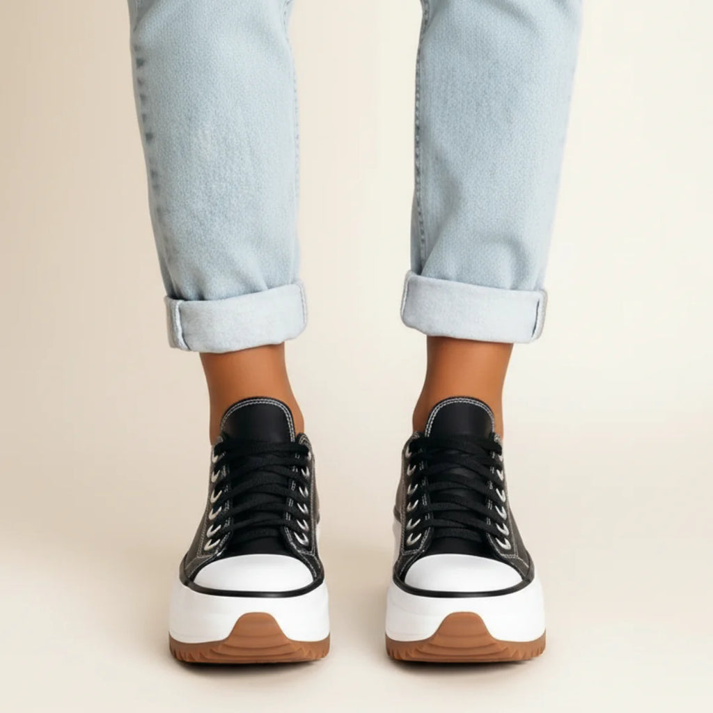 Damskie Sneakersy na Grubej Podeszwie