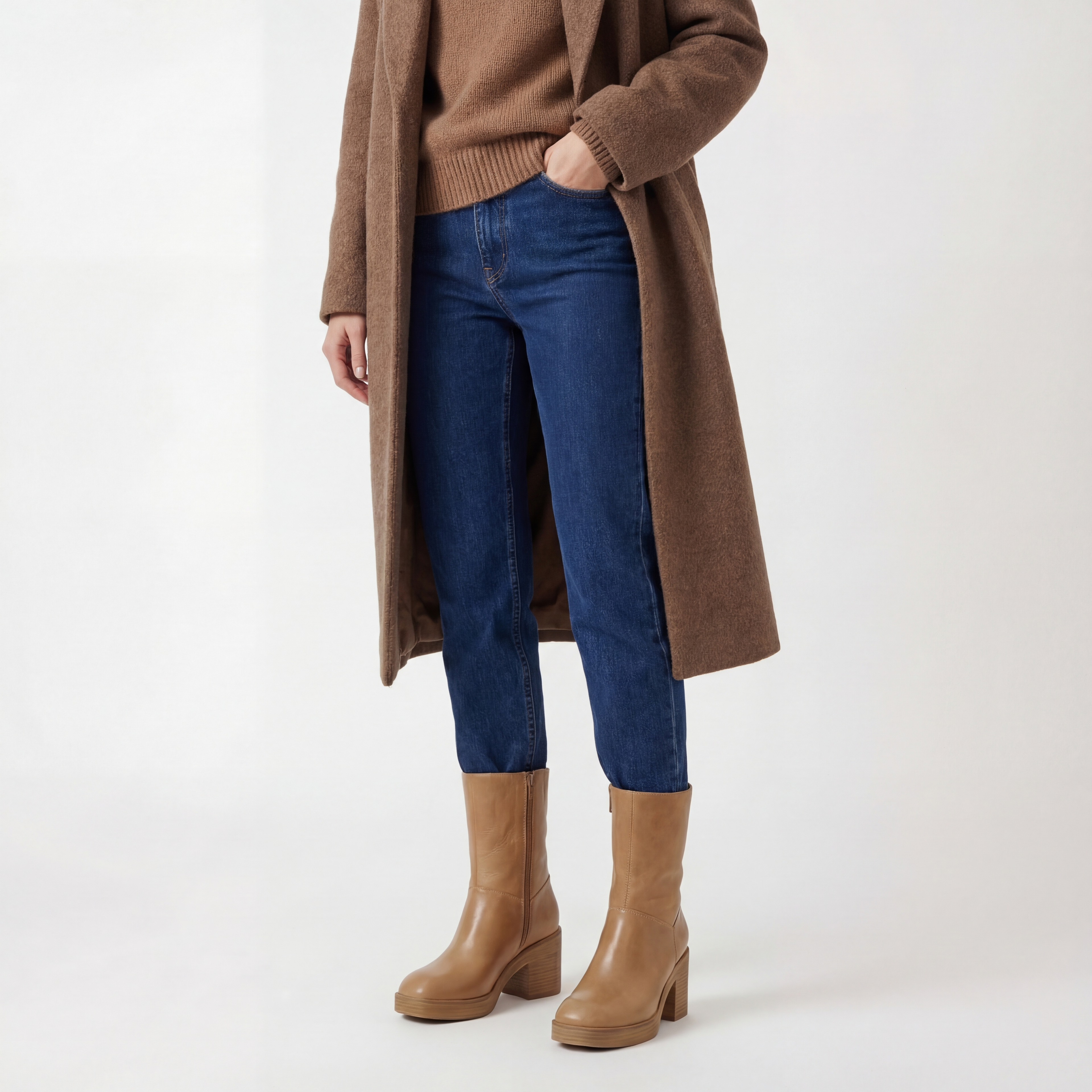 Botki na Obcasie na Jesień, Sztuczna Skóra