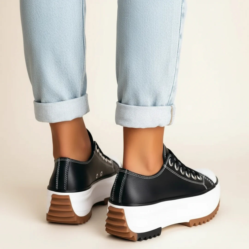 Damskie Sneakersy na Grubej Podeszwie