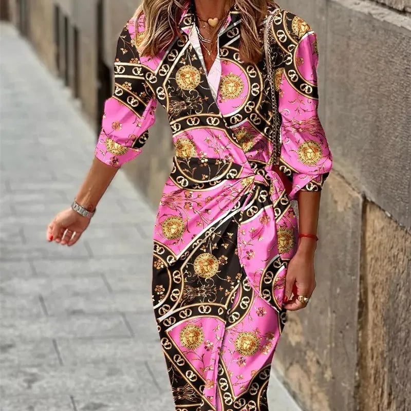 Women’s Printed Wrap Dress