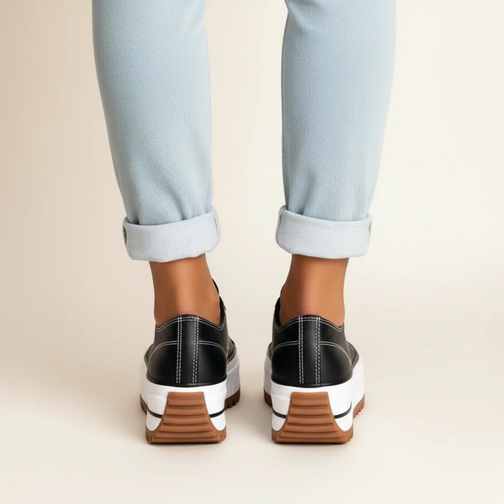 Damskie Sneakersy na Grubej Podeszwie