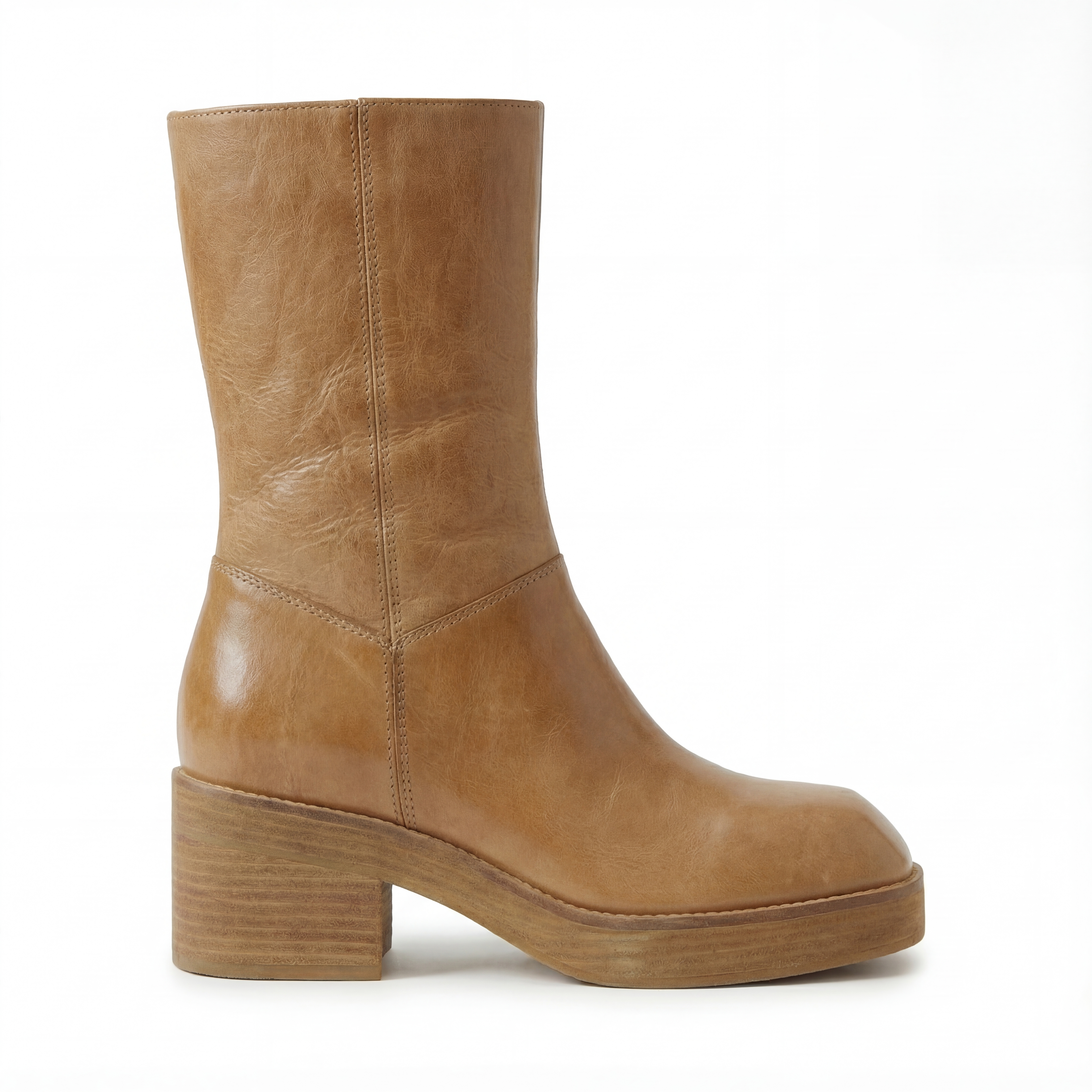 Botki na Obcasie na Jesień, Sztuczna Skóra