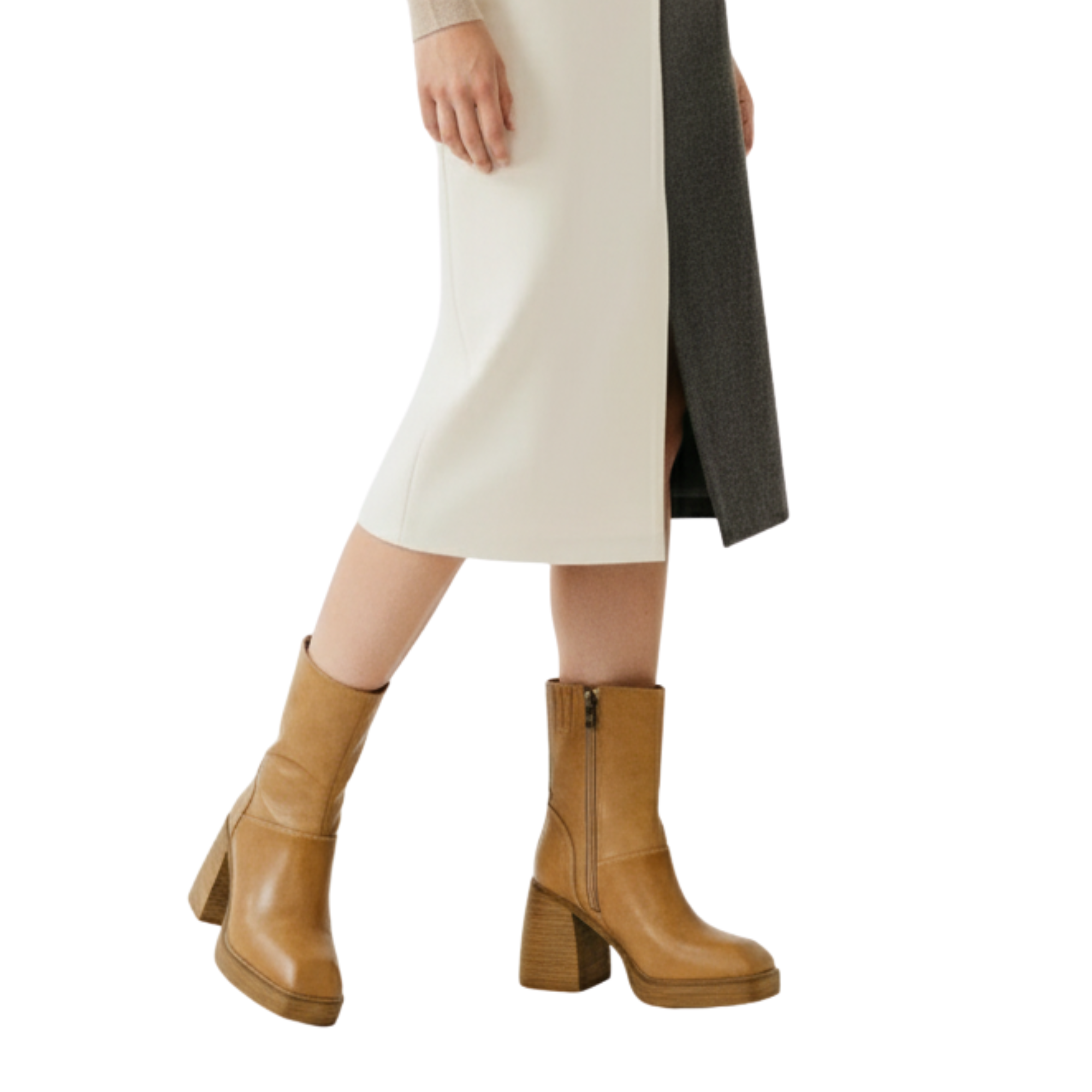 Botki na Obcasie na Jesień, Sztuczna Skóra