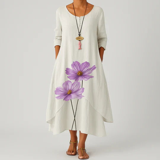 Women's A Line Dress Tie Waist Summer