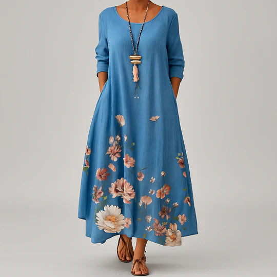 Women's A Line Dress Tie Waist Summer