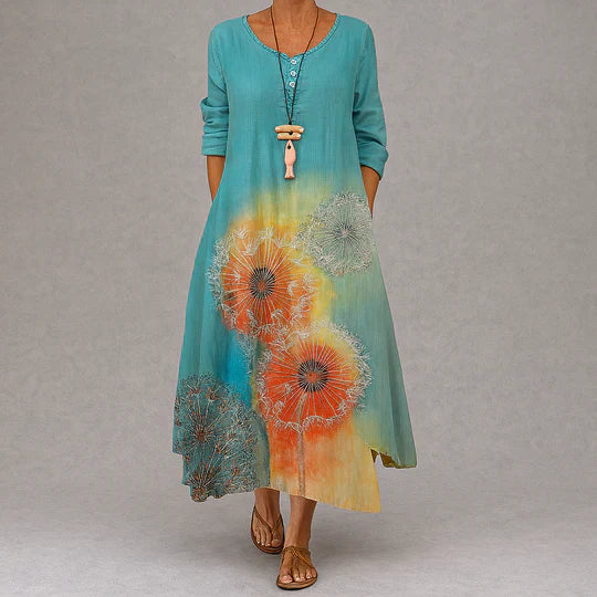 Women's A Line Dress Tie Waist Summer