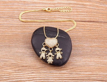 Zircon Necklaces Chain Jewelry Charm