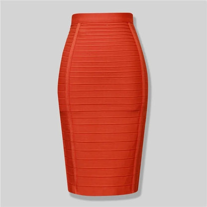 Sexy Zipper Bandage Skirt Designer A Line Skirt Faldas