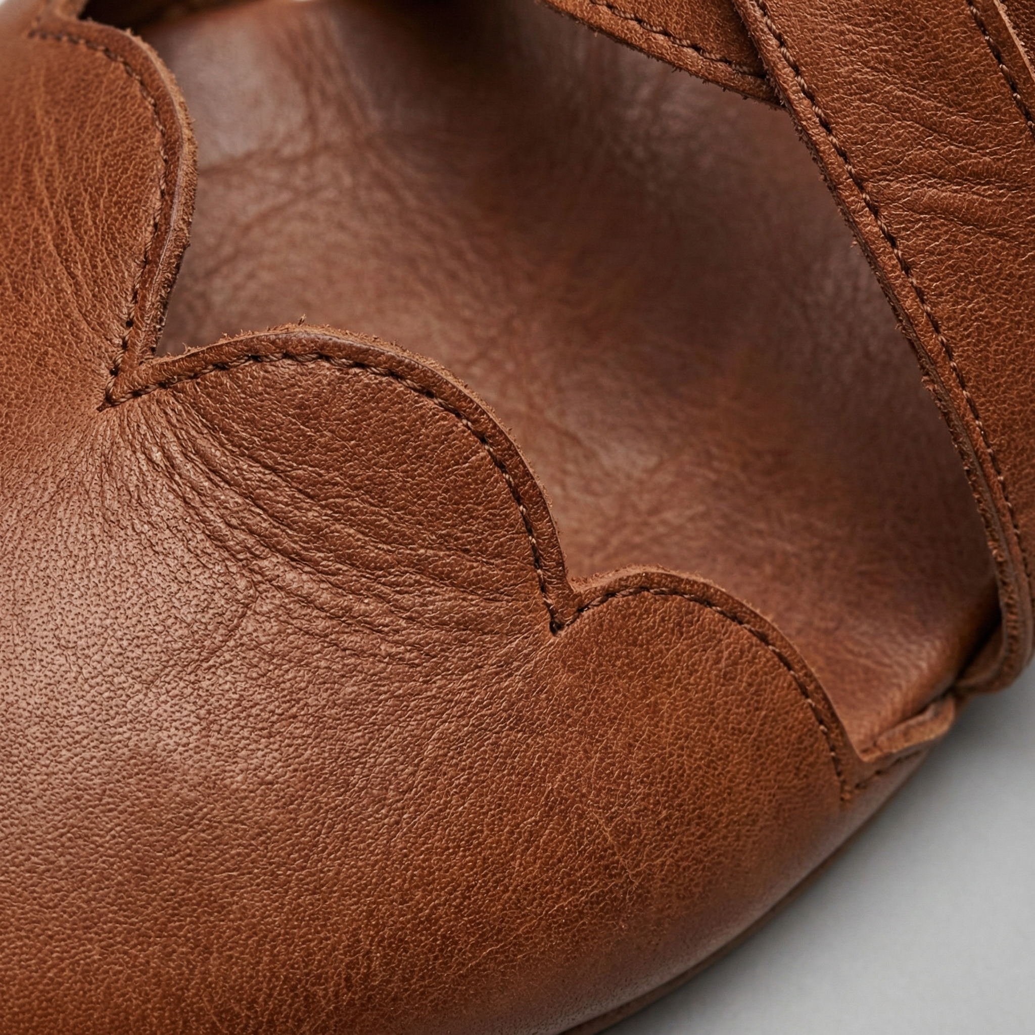 Baleriny Skórzane Regulowany Pasek Lato