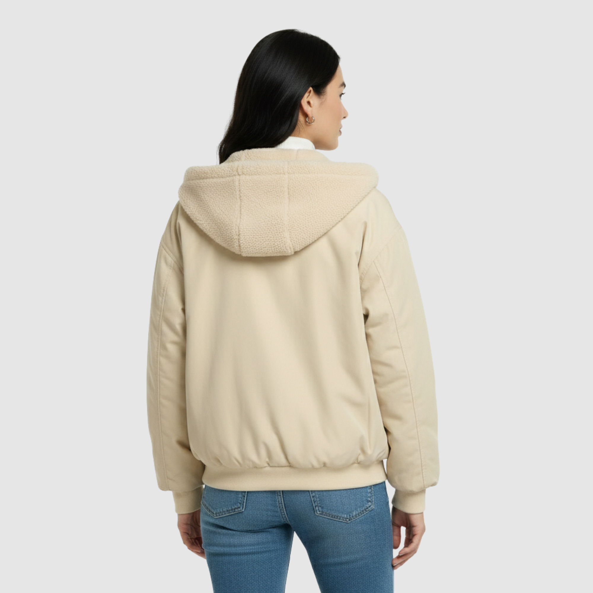 Damska bomberka z futerkową podszewką