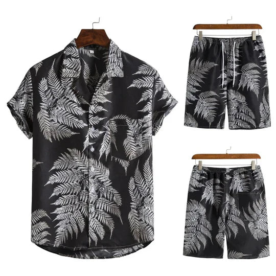 Men's Hawaiian Tropical Summer Set