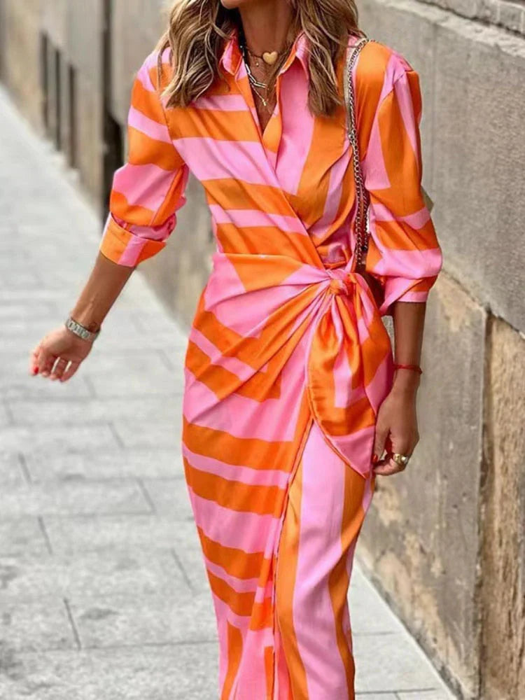 Women’s Printed Wrap Dress