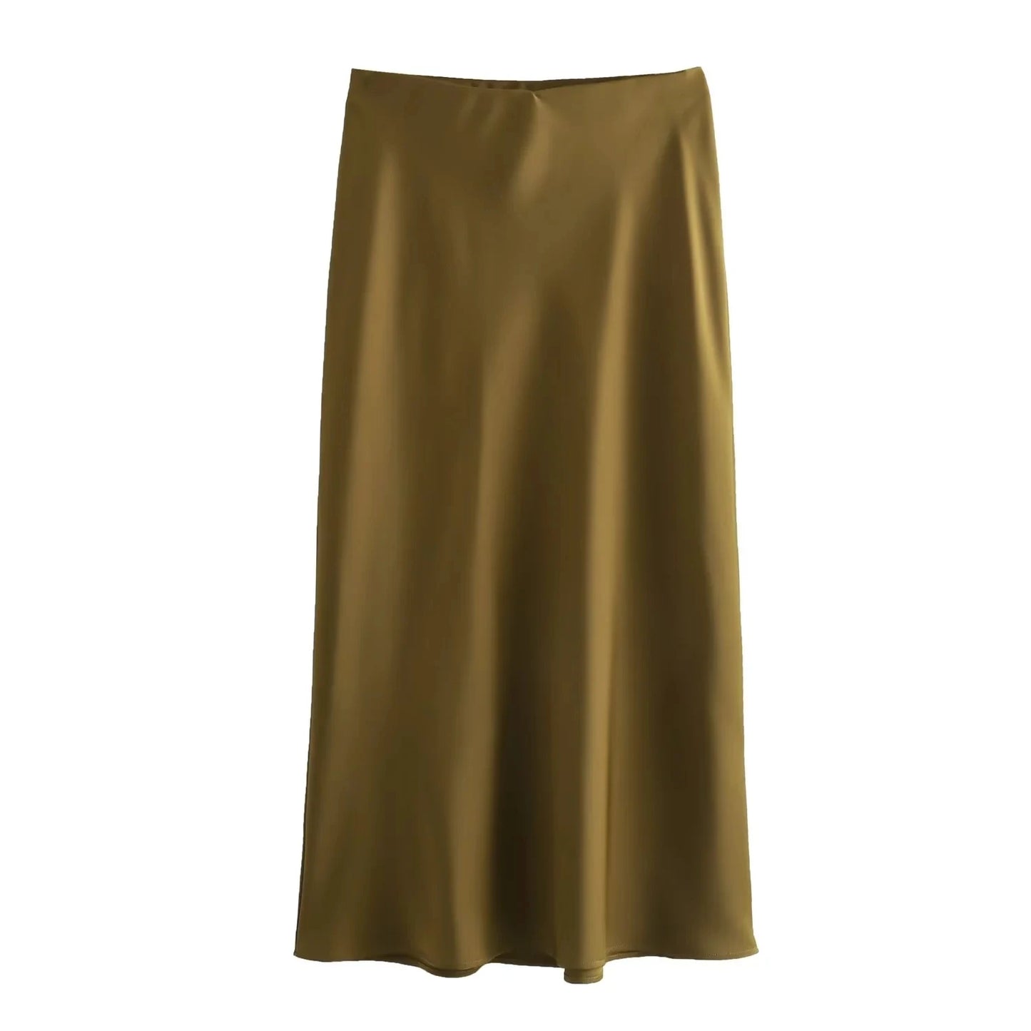 Elysia A-Line Satin Skirt|Sprint Moda