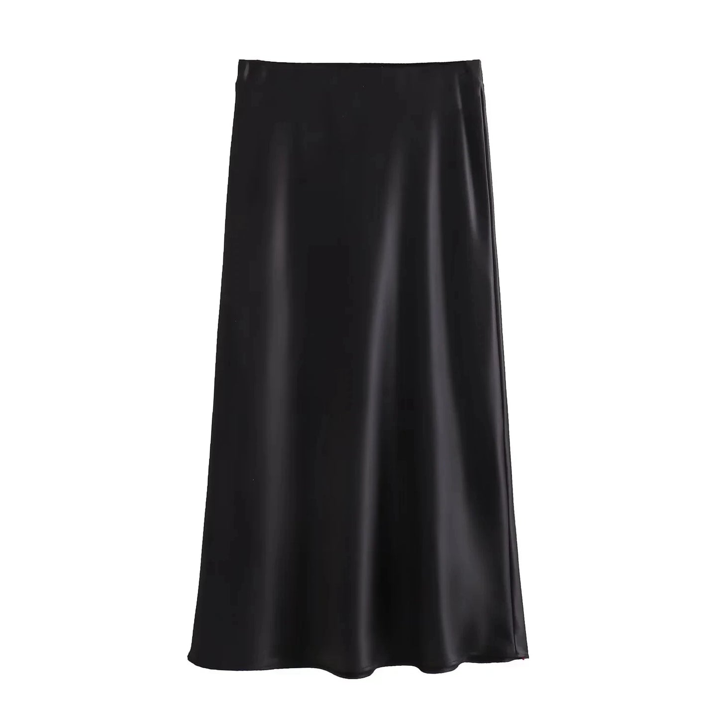 Elysia A-Line Satin Skirt|Sprint Moda