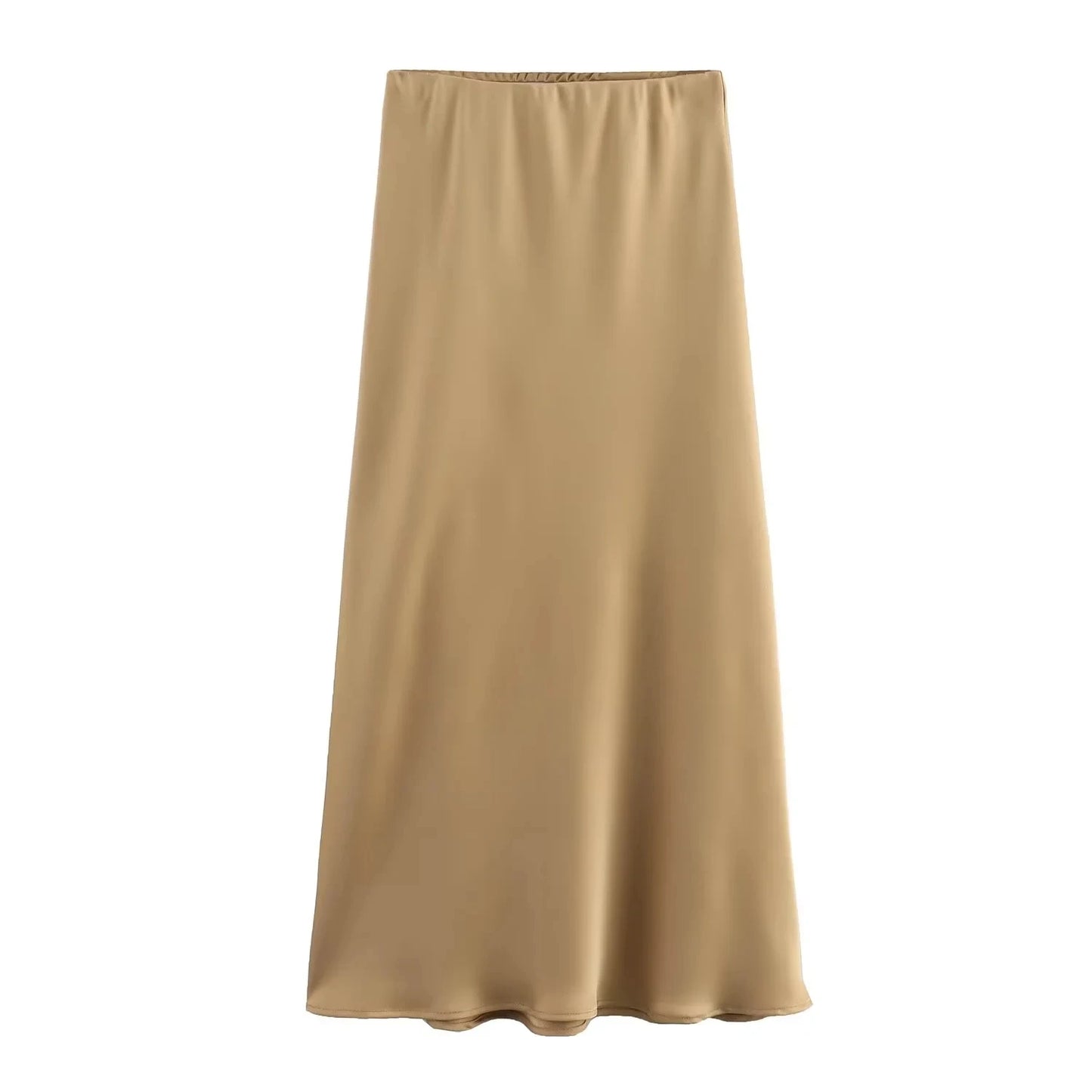 Elysia A-Line Satin Skirt|Sprint Moda