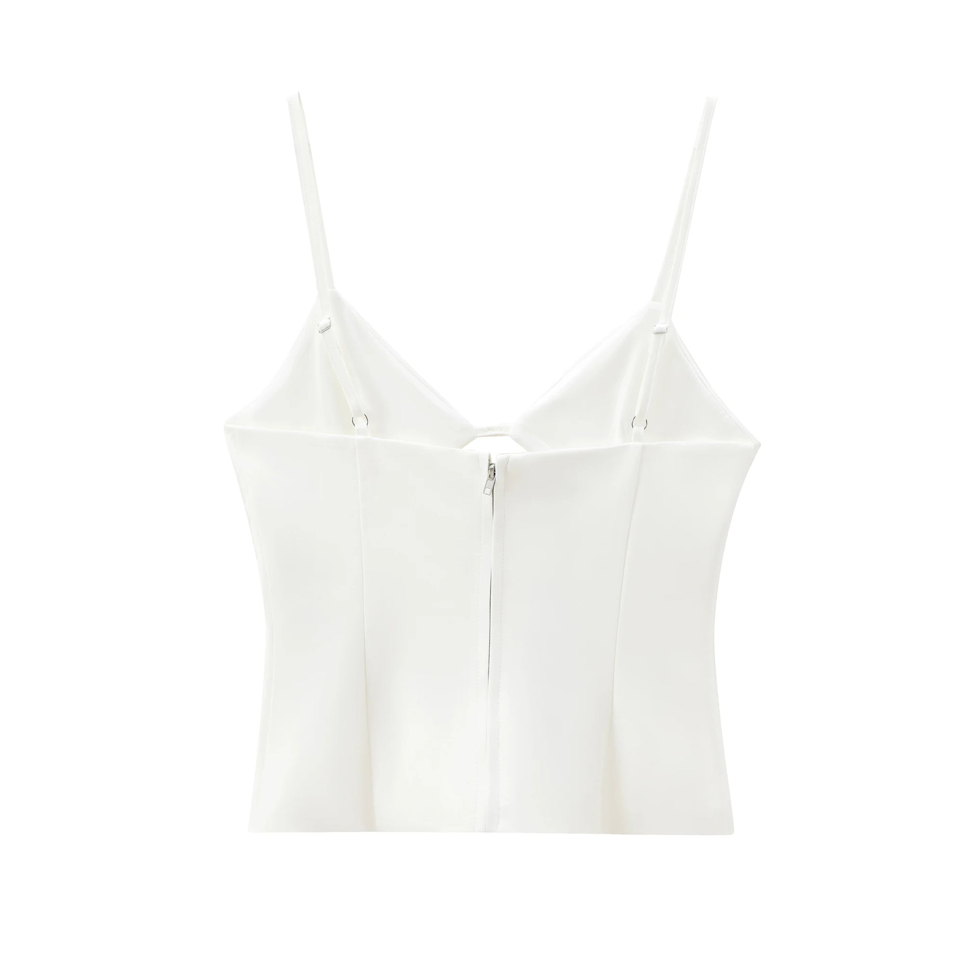 Women's Cut-Out Bow |Stretch V-Neck Top|Sprint Moda - Sprint Moda