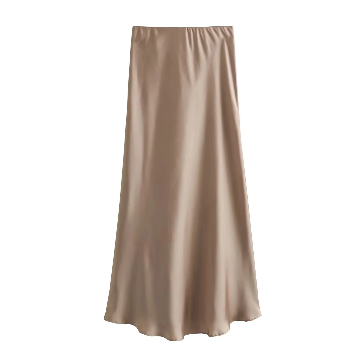 Elysia A-Line Satin Skirt|Sprint Moda