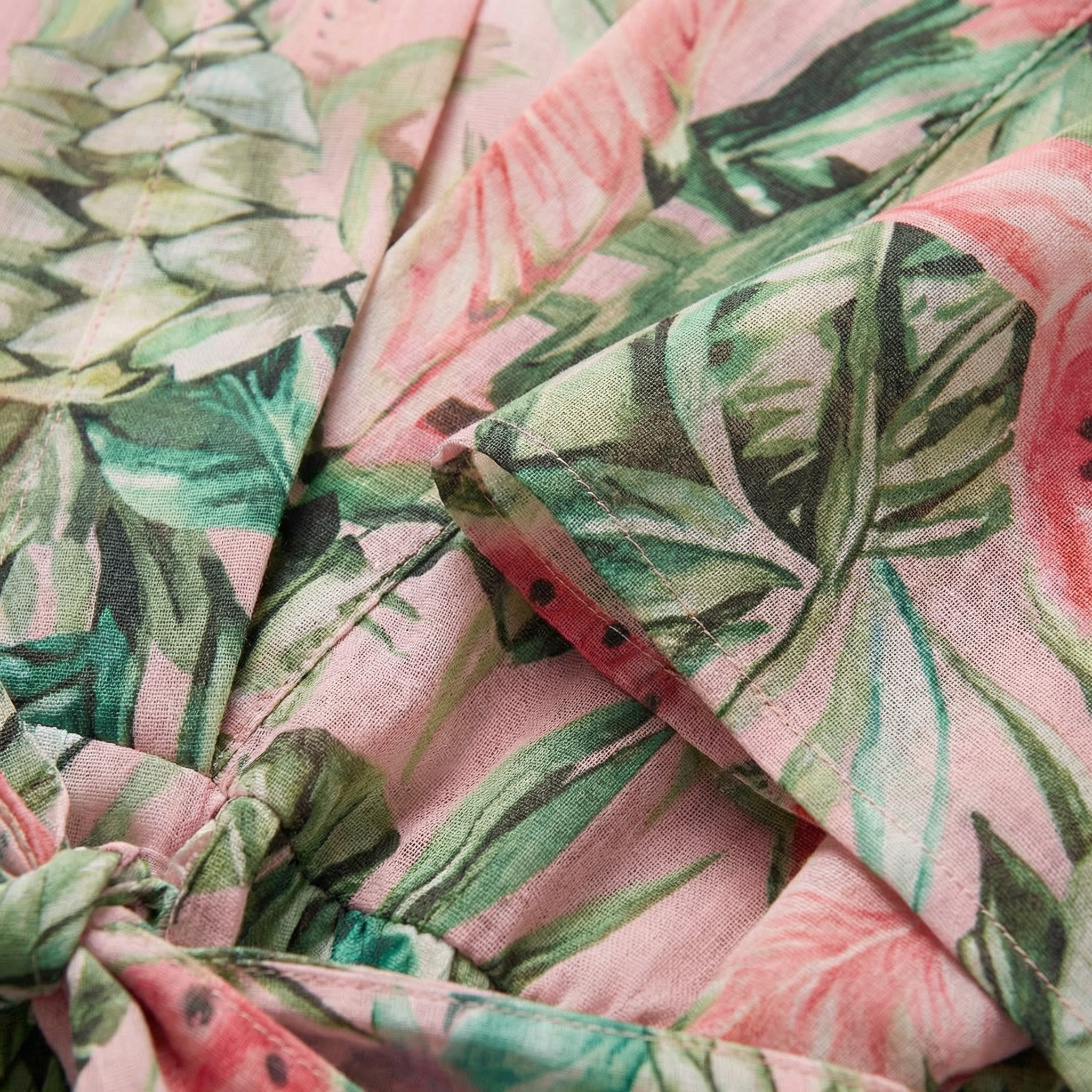 Dwuczęściowy komplet kopertowy – wiązanie w talii, luźny krój, długi rękaw