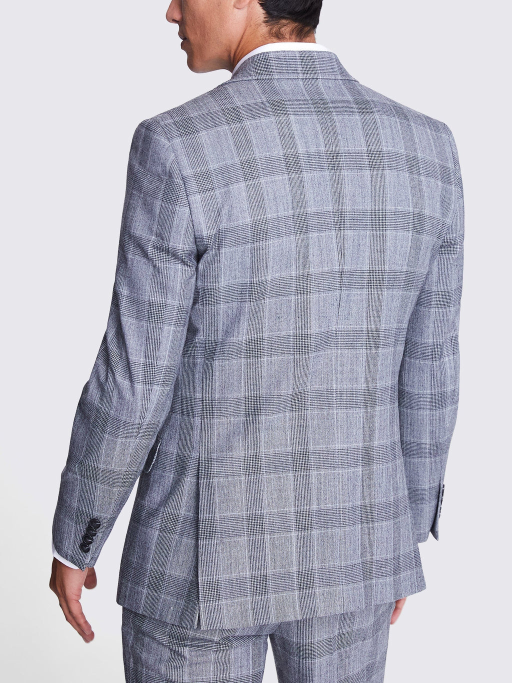 Plaid Notch Lapel Business 3 Piece Suit Blazer Vest Trousers