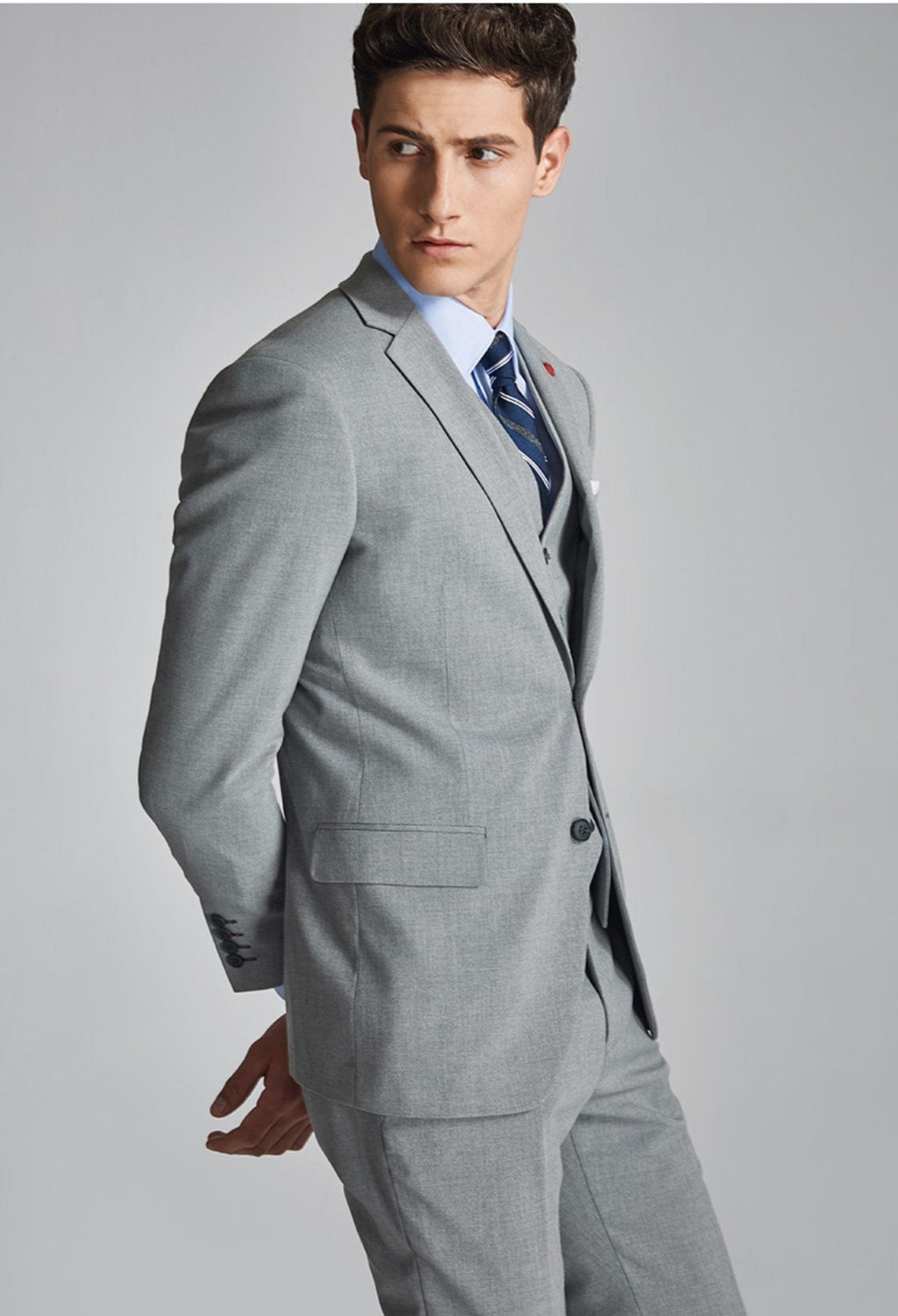 3 Piece Suit Blazer Vest Trousers