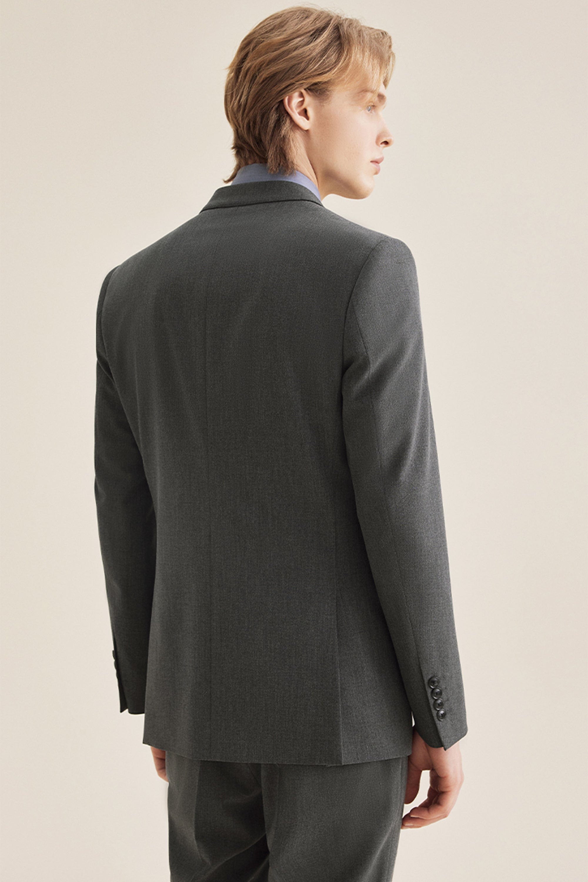Double Breasted Slim Fit Wedding Business 3 Piece Suit Blazer Vest Trousers