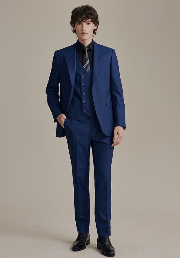 Wedding 3 Piece Suit Blazer Vest Trousers