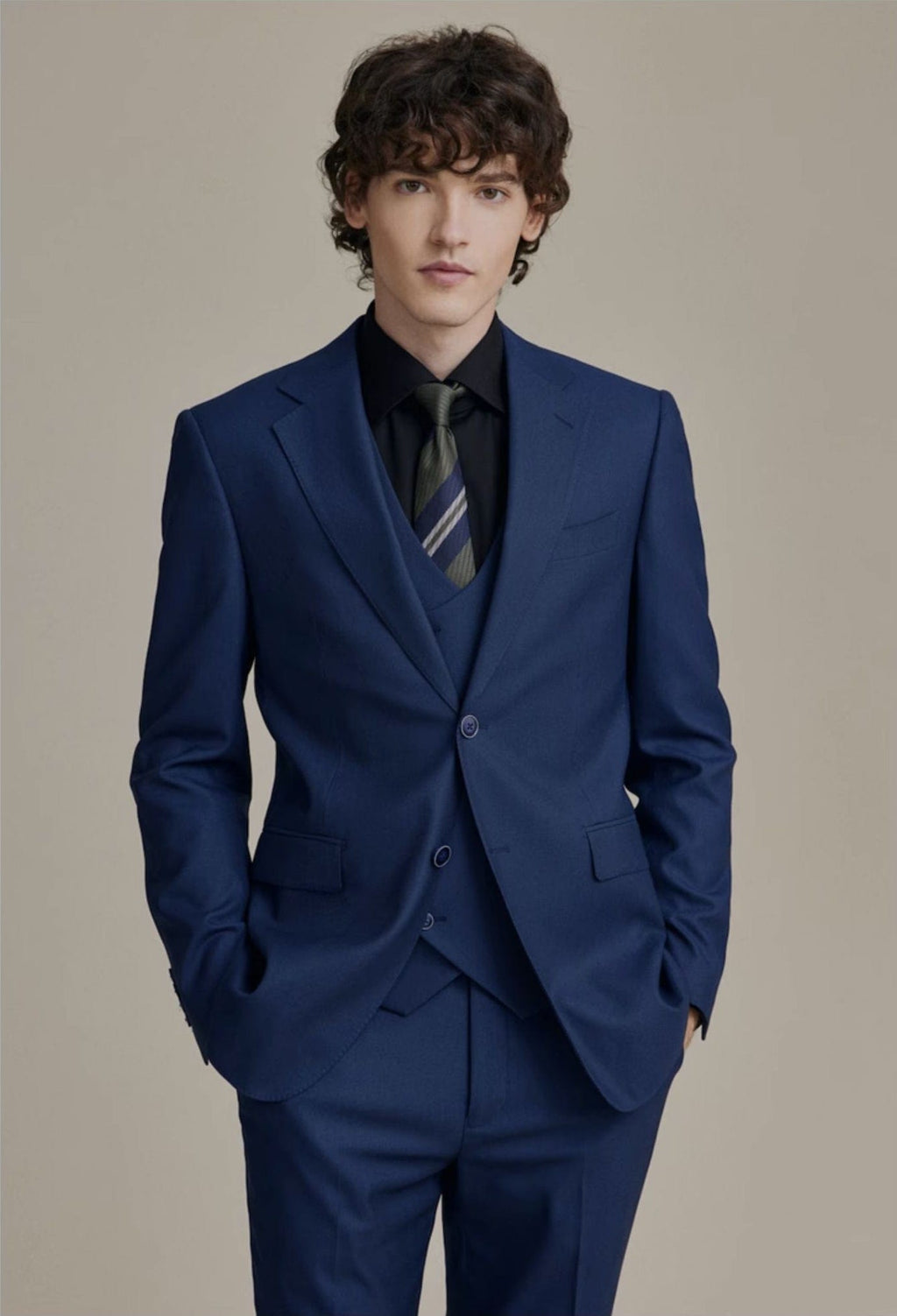 Wedding 3 Piece Suit Blazer Vest Trousers