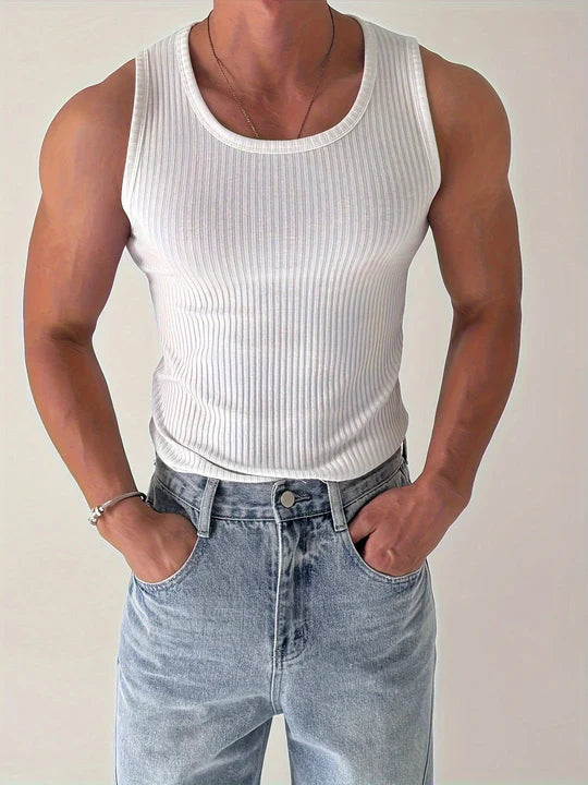Gym Tank Top Ribbed Slim Fit Summer