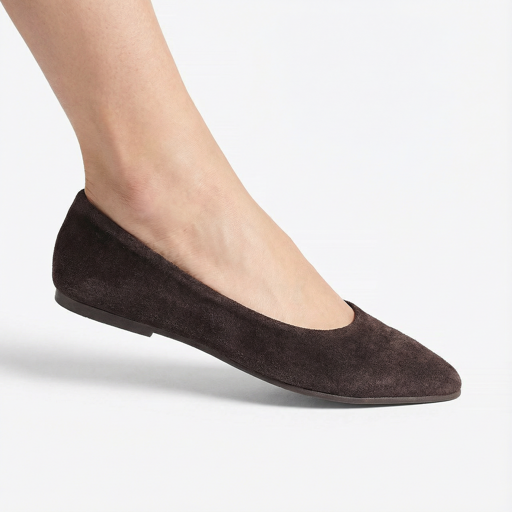Suede Ballerina Flats Slip On Summer