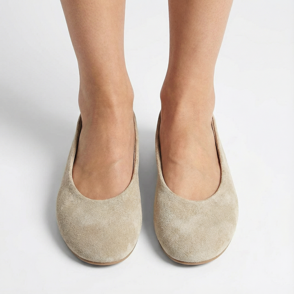 Suede Ballerina Flats Slip On Summer