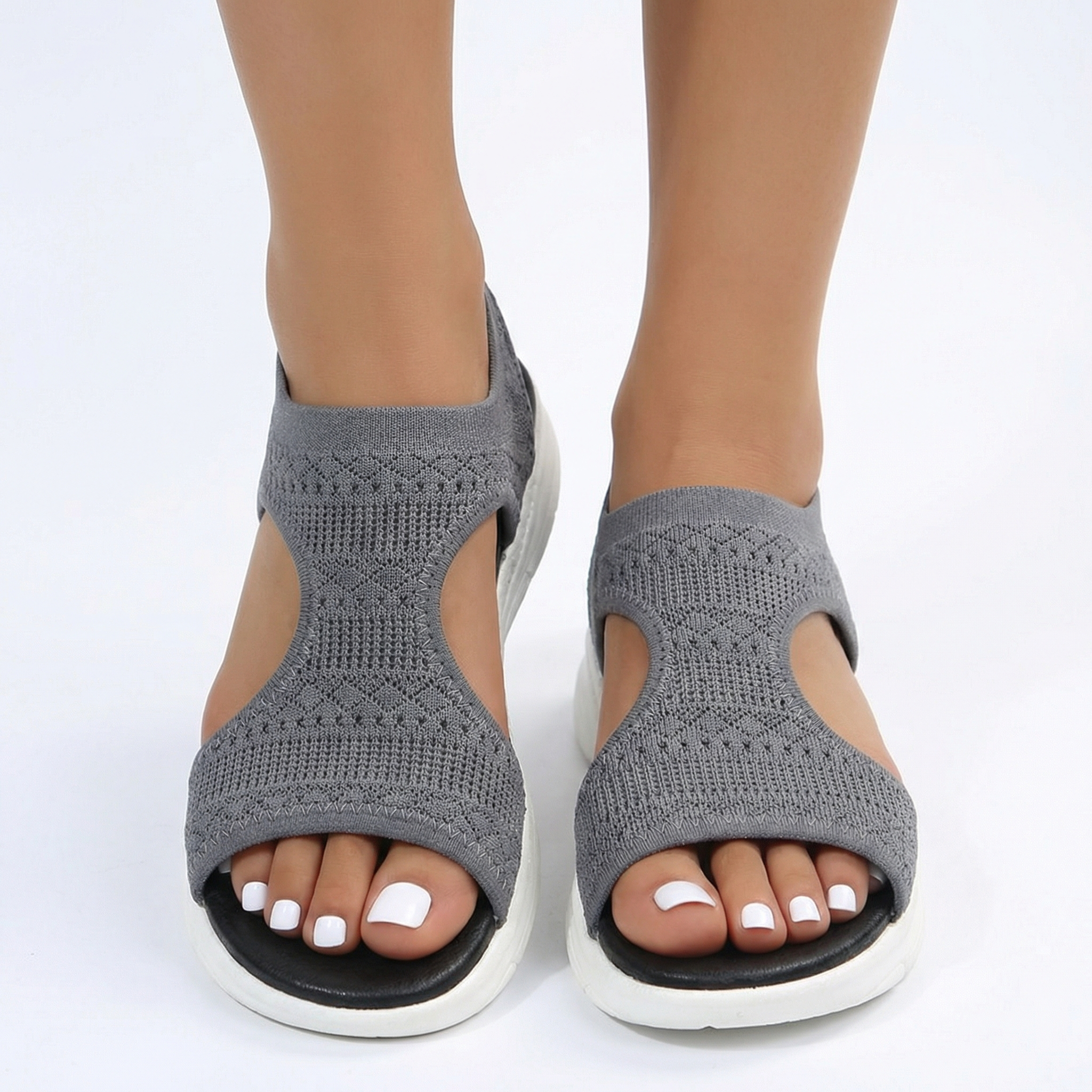 Women's Orthopaedic Sport Sandals Knit Slip On Summer