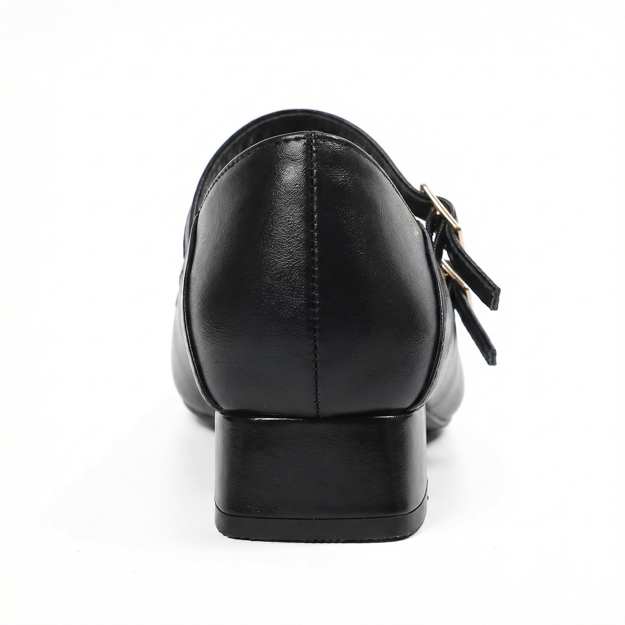 Baleriny Skórzane Podwójny Pasek Miękka Podeszwa Eleganckie