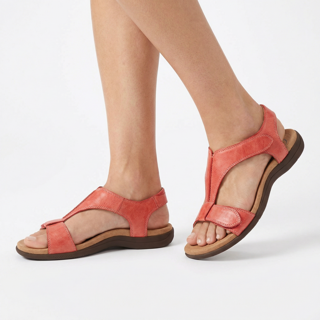 Women's Orthopaedic Walking Sandals Velcro Strap Summer