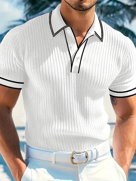 Koszulka Polo Męska Regular Fit Krótki Rękaw Lato