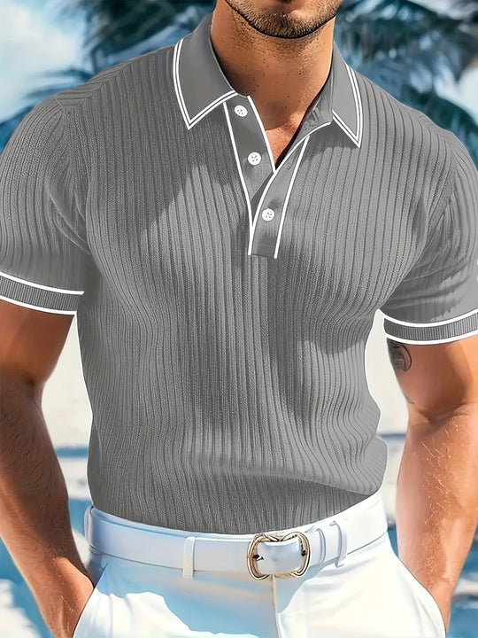 Koszulka Polo Męska Regular Fit Krótki Rękaw Lato