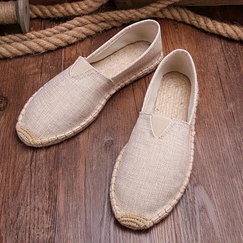 Espadryle Męskie Wsuwane Płócienne Lato