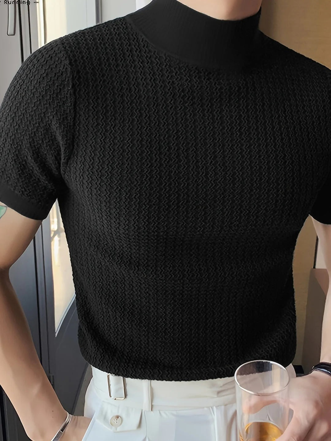 T-shirt Męski Bawełniany Krótki Rękaw Lato