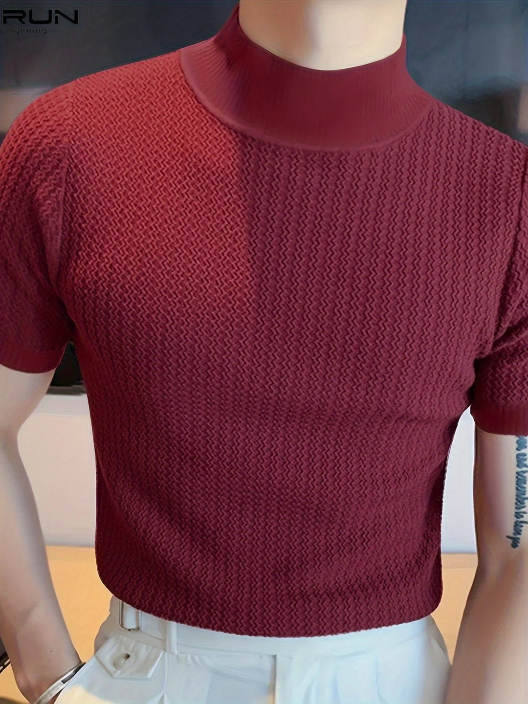 T-shirt Męski Bawełniany Krótki Rękaw Lato