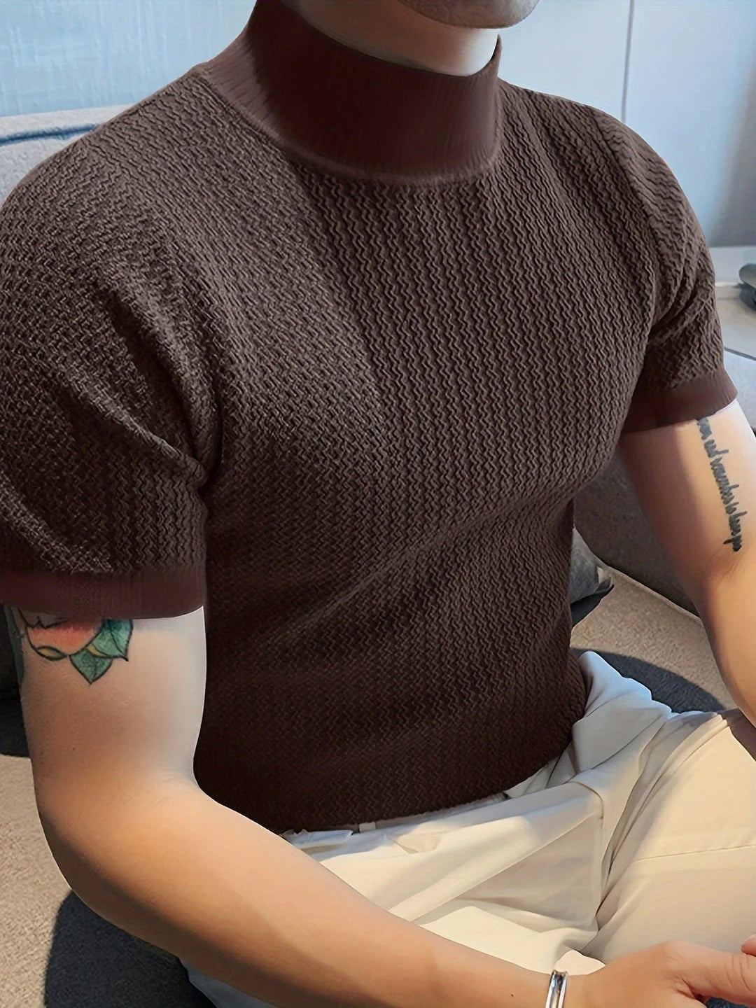 T-shirt Męski Bawełniany Krótki Rękaw Lato