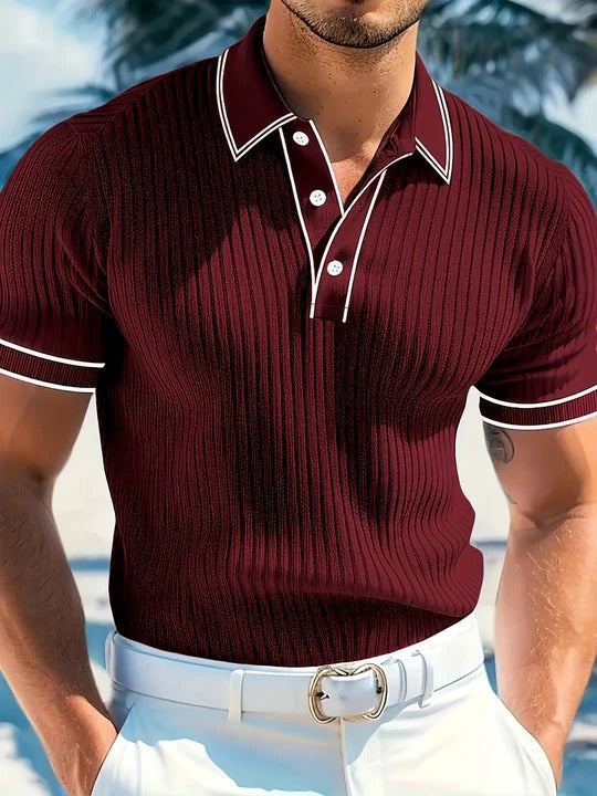 Koszulka Polo Męska Regular Fit Krótki Rękaw Lato