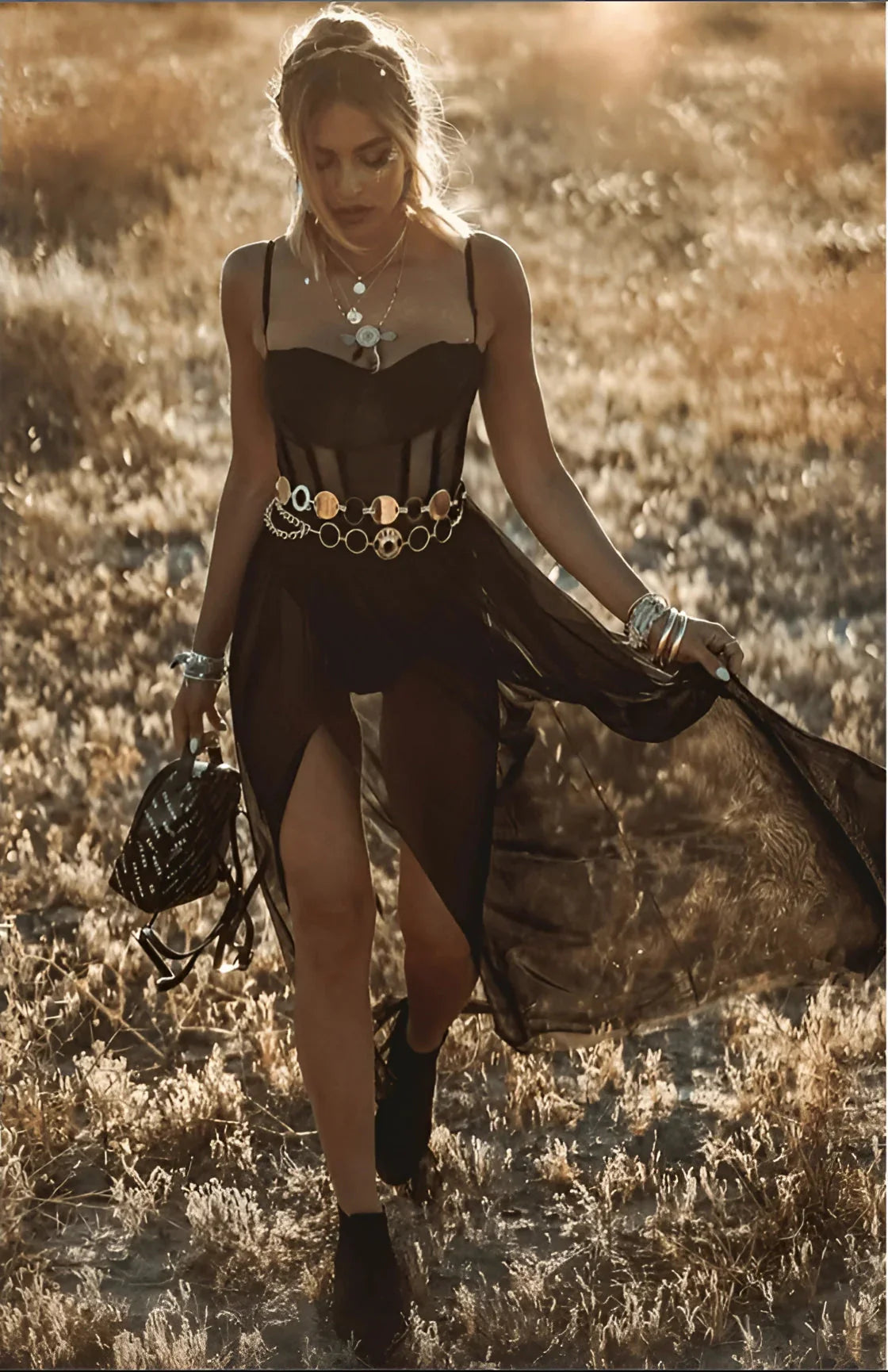 Women’s Bohemian Sheer Dress Chic & Versatile